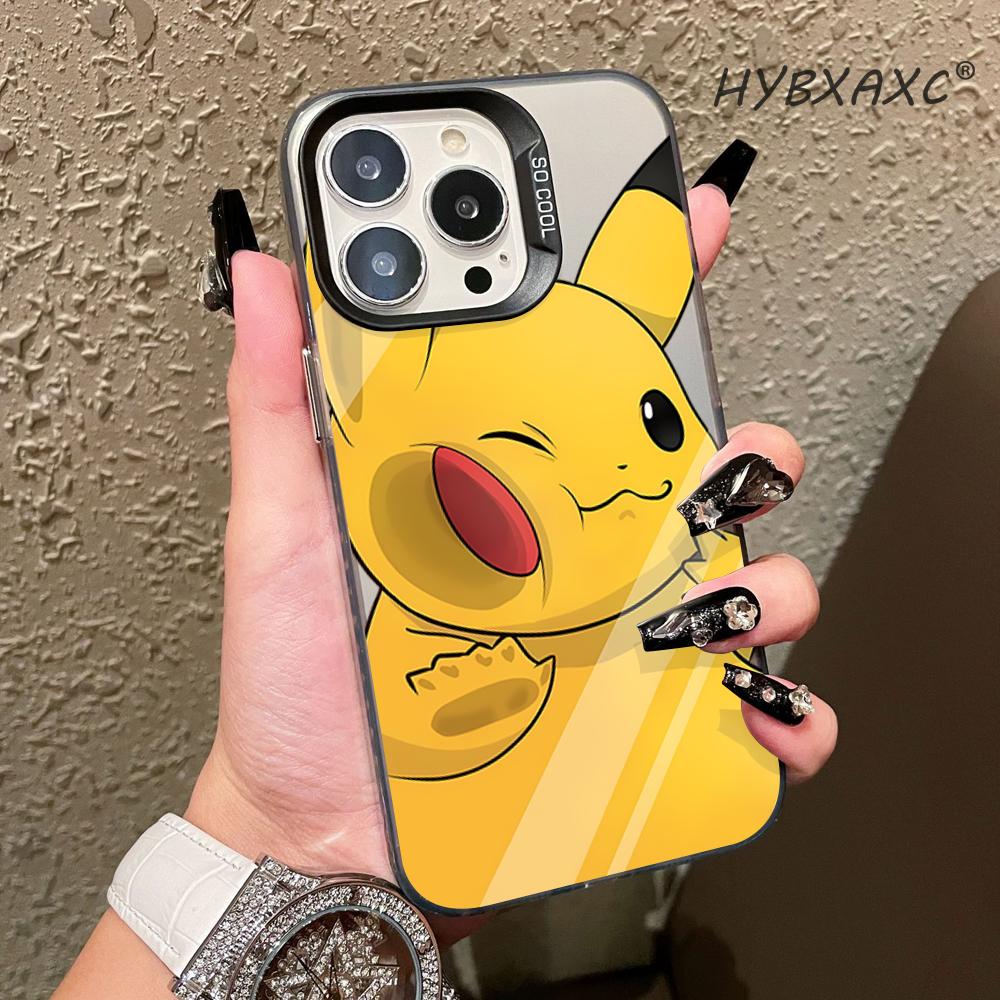 Phone Cases Transparent - Sevimli Karikatür P-Pokemon P-Pikachu Telefon Kılıfı