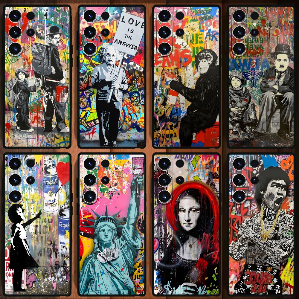 Phone Cases Samsung S25 Ultra - Banksy Graffiti Sanat Telefon Kılıfı Samsung