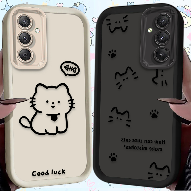 Phone Cases Cat - Karikatür Sevimli Kedi Mat Telefon Kılıfı