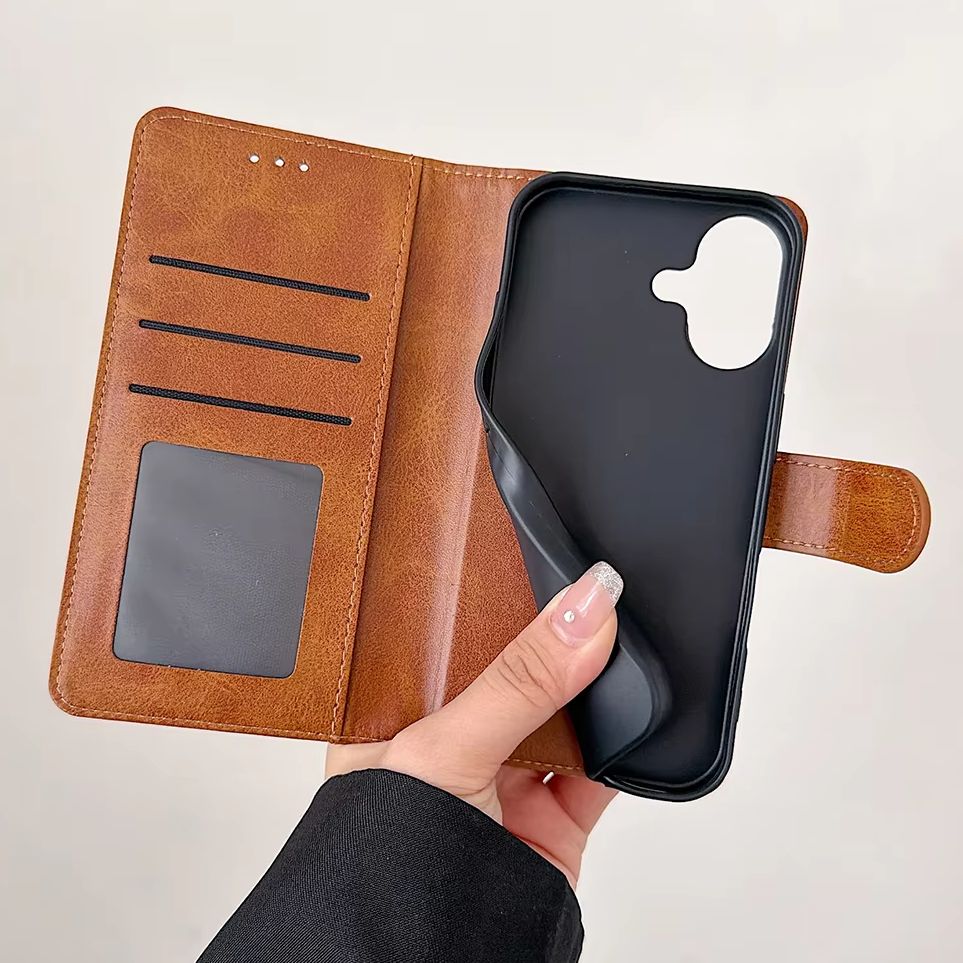 Flip Leather Case - iPhone 17 E 16 15 14