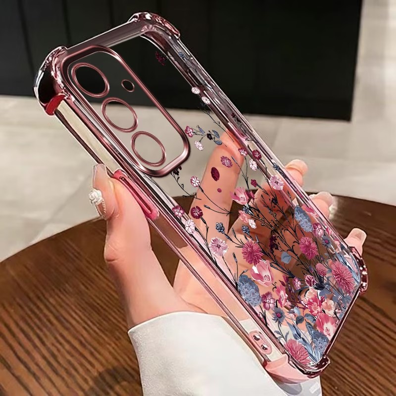 Phone Cases Galaxy S26 Ultra - Çok Renkli Elektrokaplama Kenarlı Dört Köşeli