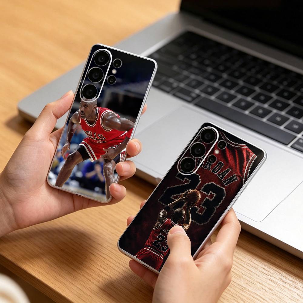 Phone Cases Jordan - Basketbol Tanrısı Michael J-Jordan Şeffaf Sert