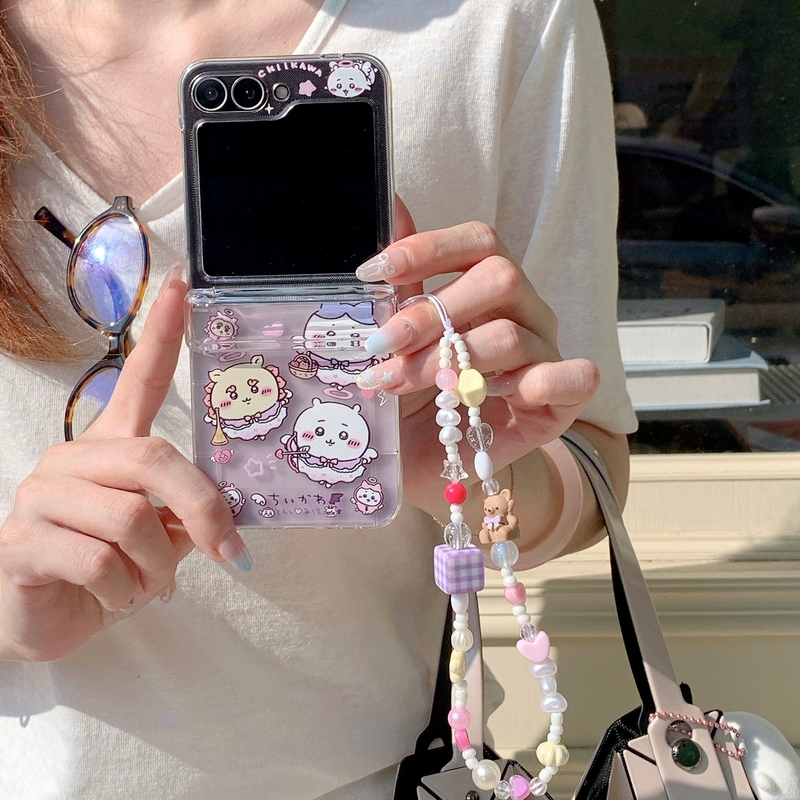 Phone Cases With Wallet - Sevimli Çizgi Film Anime Chiikawa Usagi