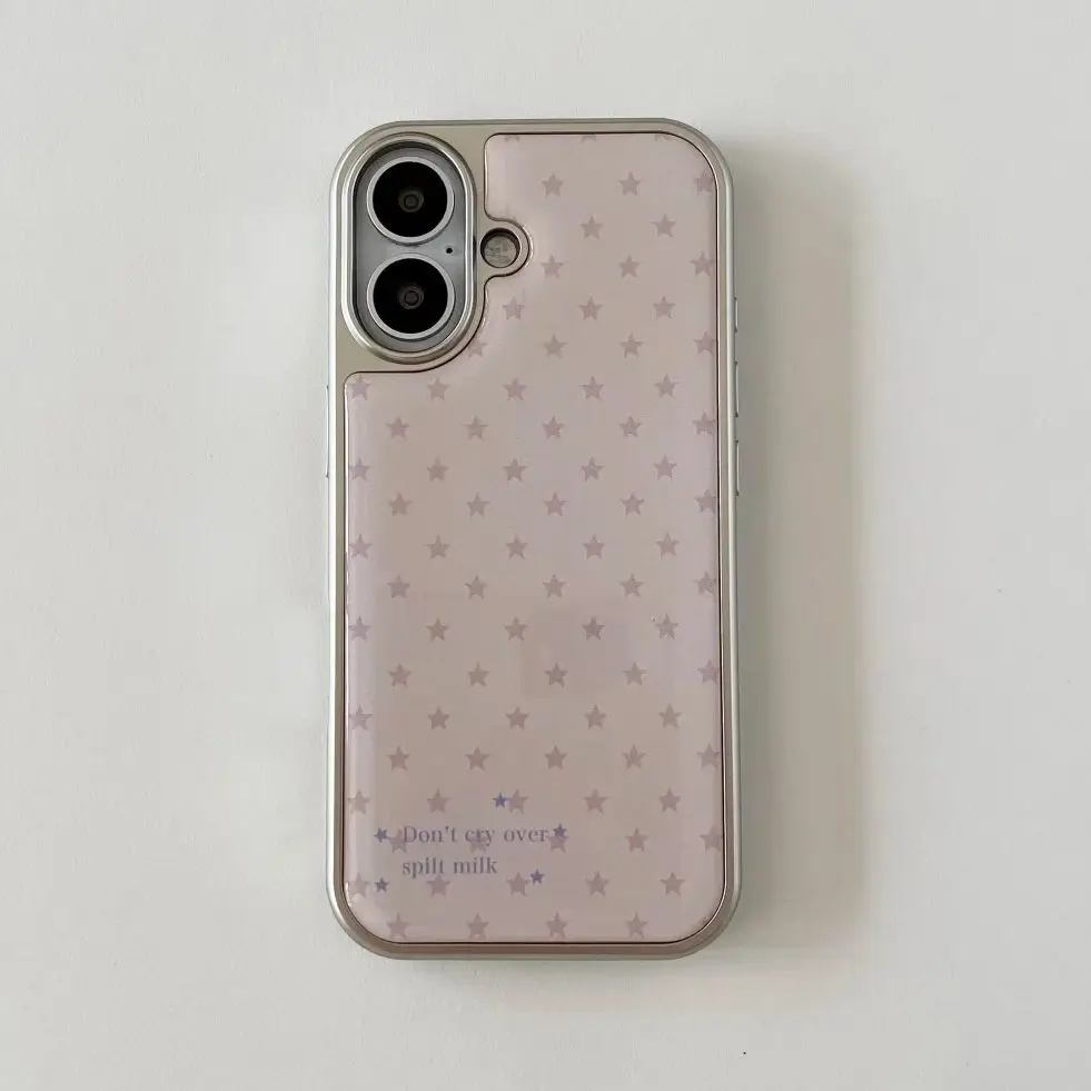 Phone Cases Galaxy S26 Ultra - Kore Tarzı Kız Kalbi Pembe Yıldız