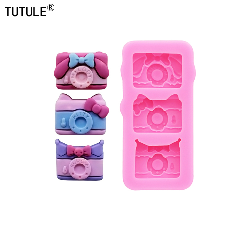Phone Cases Eu - Karikatür kamera silikon kalıp reçine telefon
