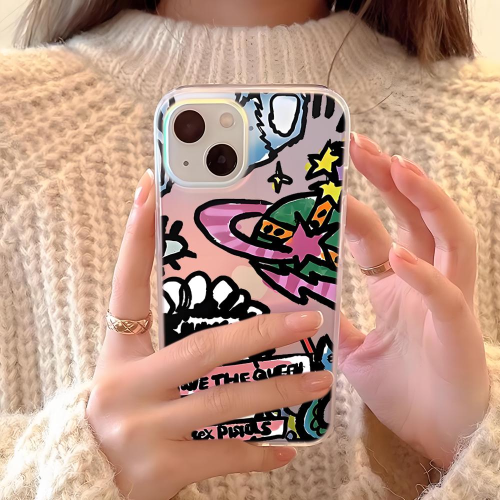 Phone Cases Brands - Lüks Marka Telefon Kılıfı Lazer Gradyanlı