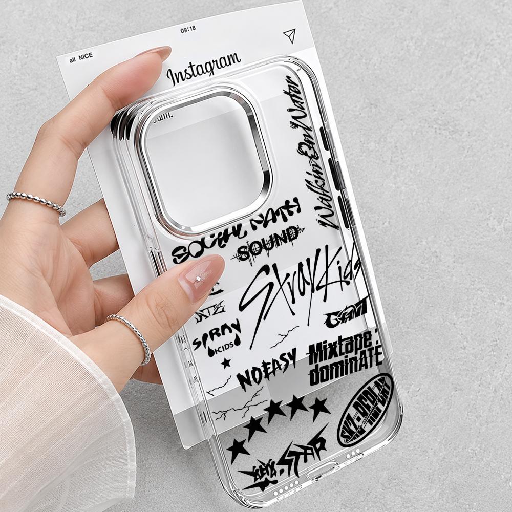 Phone Cases Transparent - Kpop S-Stray K-Kids Telefon Kılıfı iPhone