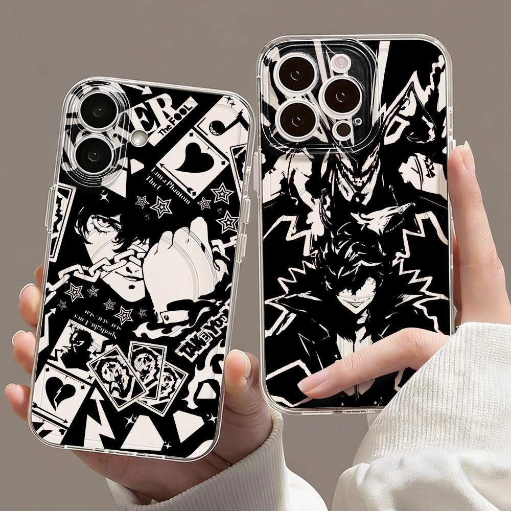 Phone Cases Transparent - Game P-Persona 5 Telefon Kılıfı Manyetik