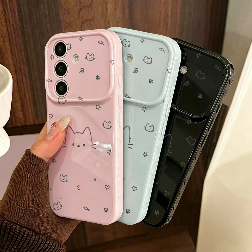 Phone Cases Cat - Sevimli Kedi Desenli Samsung A56 5G