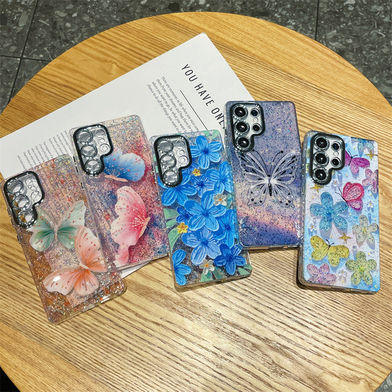 Lüks Yağlı Boya Çiçekler Keleb - Glitter Shockproof Case incelemesi ve fiyatı