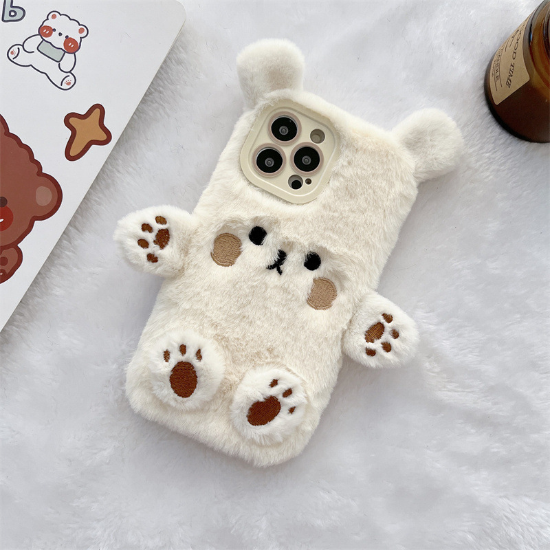 Kore 3D Çizgi Film Ayı Tüylü P - Phone Cases Iphone 15 Pro Max incelemesi ve fiyatı