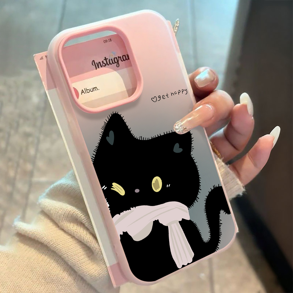 INS Çift Siyah Beyaz Kedi Şeke - Phone Cases Cat incelemesi ve fiyatı