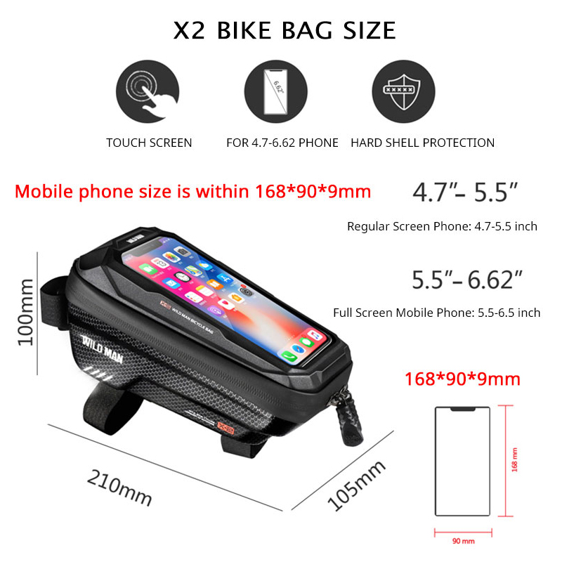 Vahşi adam bisiklet çantası ön - Phone Cases Youtube incelemesi ve fiyatı