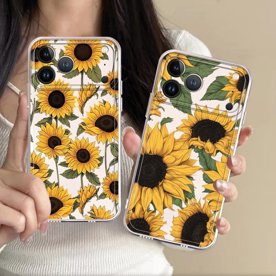 Sevimli Ayçiçeği Desenli Kılıf - Phone Cases Transparent incelemesi ve fiyatı