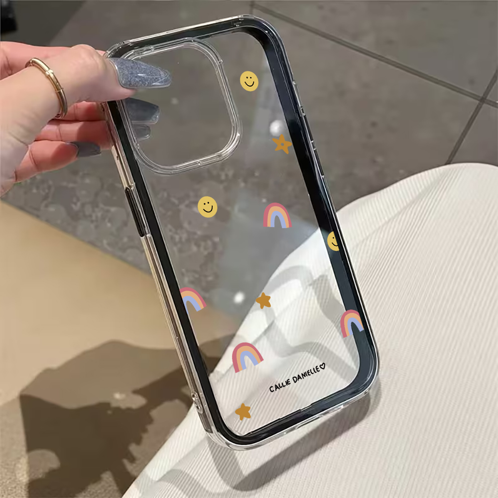 Sevimli Gökkuşağı Şeffaf Telef - Phone Cases Transparent incelemesi ve fiyatı