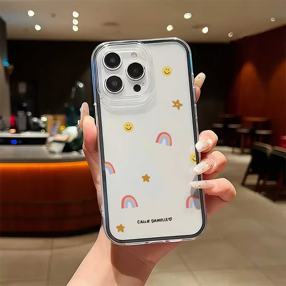 Sevimli Gökkuşağı Şeffaf Telef - Phone Cases Transparent incelemesi ve fiyatı