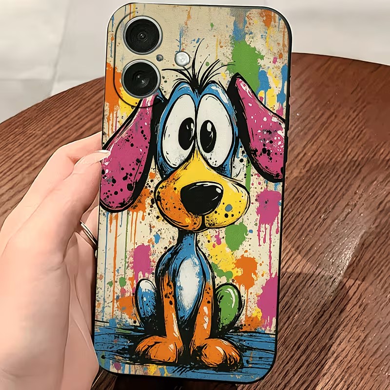 Graffiti Renkli Köpek Yavrusu  - Phone Cases Iphone 15 Pro Max incelemesi ve fiyatı