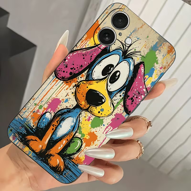 Graffiti Renkli Köpek Yavrusu  - Phone Cases Iphone 15 Pro Max incelemesi ve fiyatı