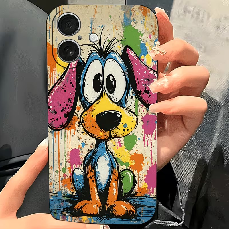 Graffiti Renkli Köpek Yavrusu  - Phone Cases Iphone 15 Pro Max incelemesi ve fiyatı