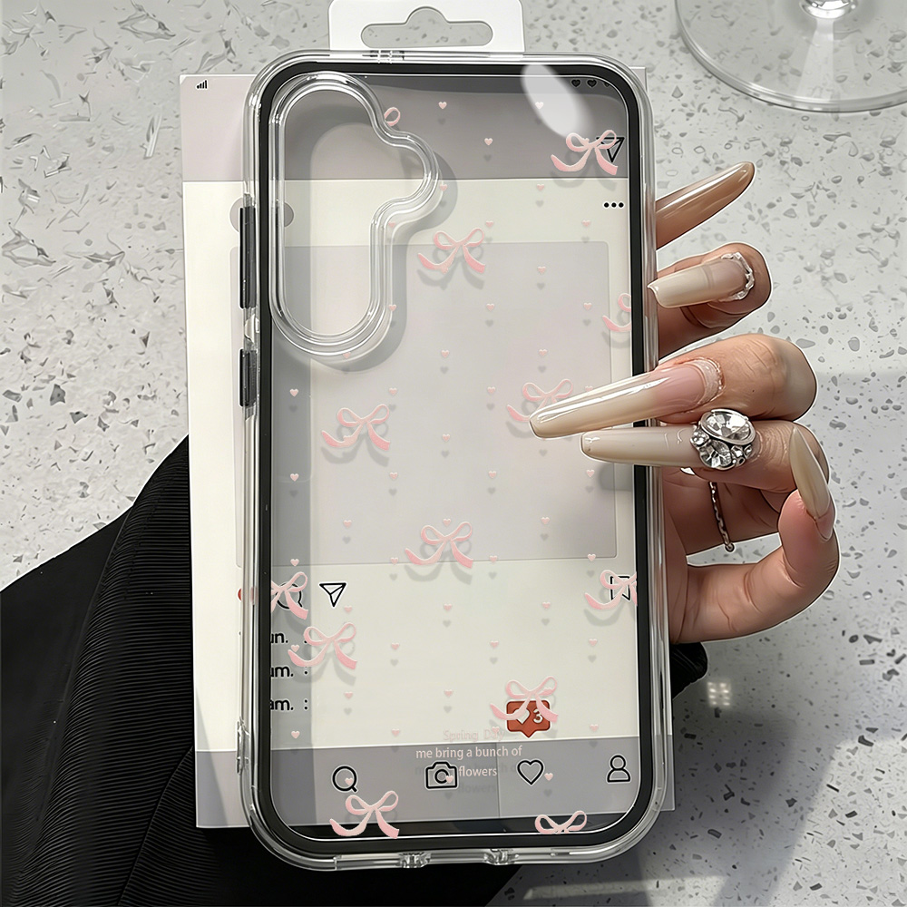 Sevimli Pembe Fiyonklu Yumuşak - Phone Cases Transparent incelemesi ve fiyatı