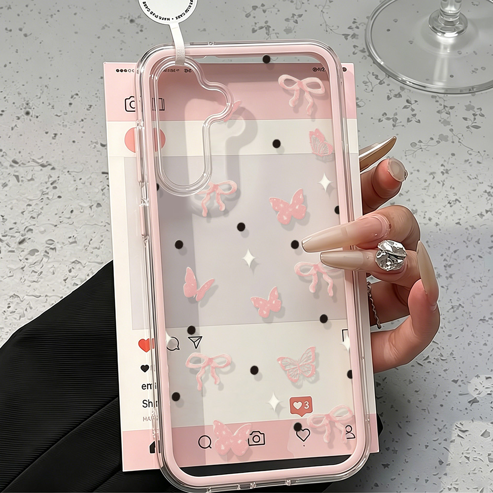 Sevimli Pembe Fiyonklu Yumuşak - Phone Cases Transparent incelemesi ve fiyatı