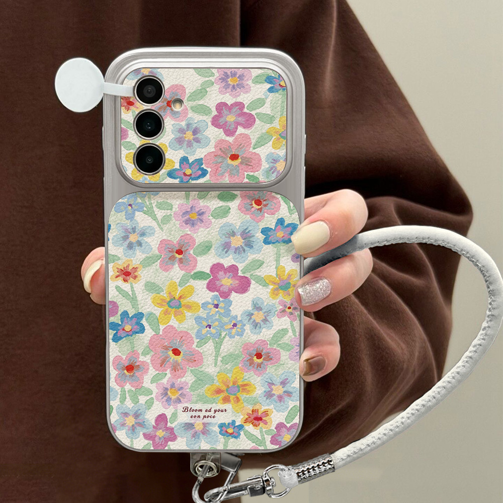 Renkli Çiçek Desenli Deri Tele - Phone Cases Samsung S25 Ultra incelemesi ve fiyatı