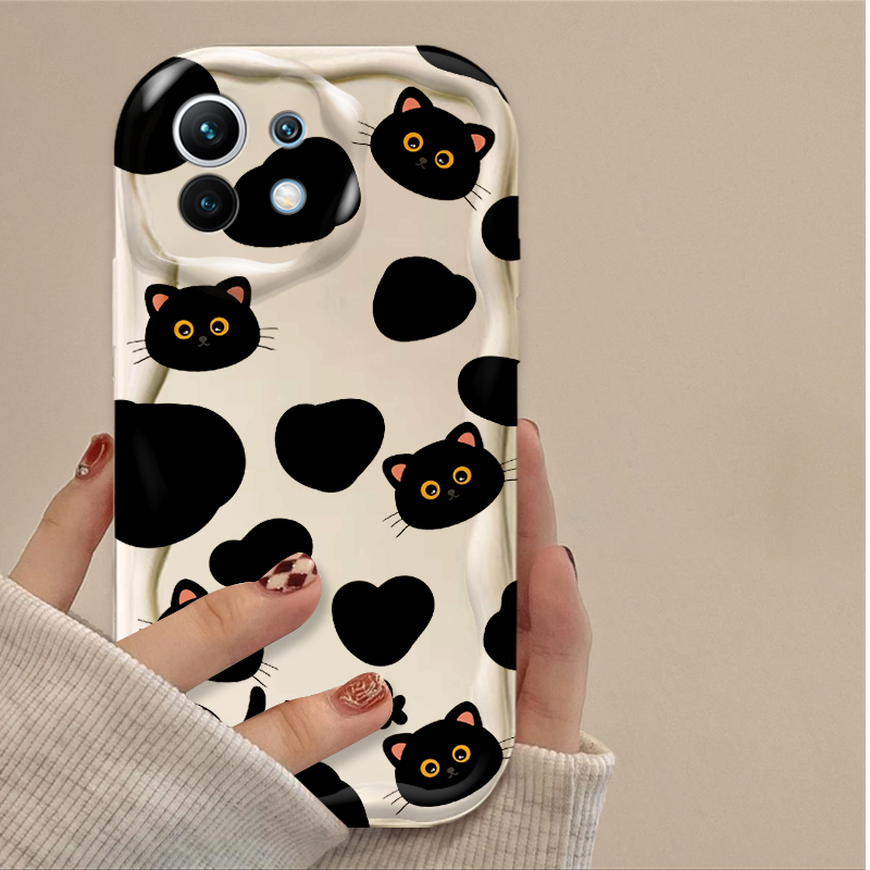 Yaratıcı Siyah Kedi Karikatür  - Phone Cases Cat incelemesi ve fiyatı