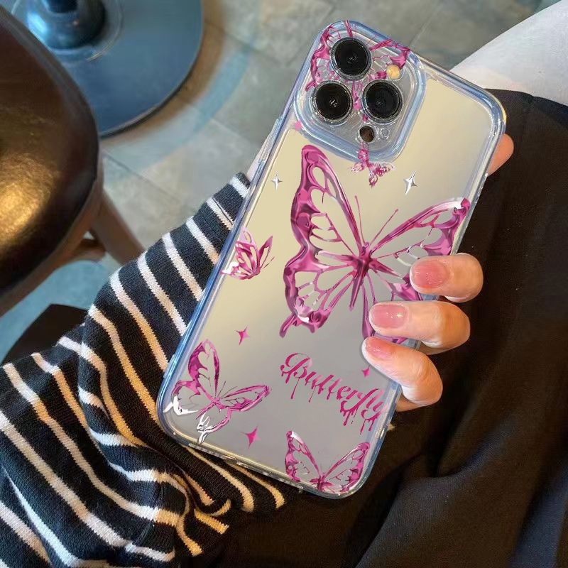 Y2K Simli Kelebek Desenli Tele - Glitter Shockproof Case incelemesi ve fiyatı