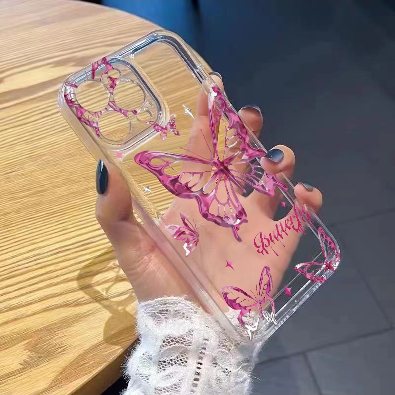 Y2K Simli Kelebek Desenli Tele - Glitter Shockproof Case incelemesi ve fiyatı