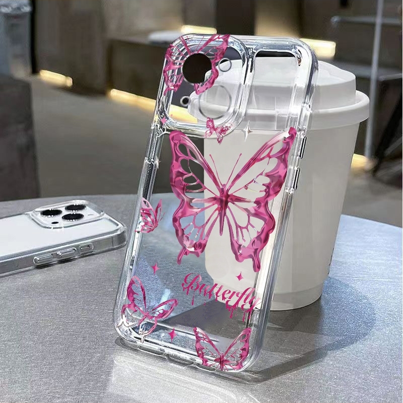Y2K Simli Kelebek Desenli Tele - Glitter Shockproof Case incelemesi ve fiyatı
